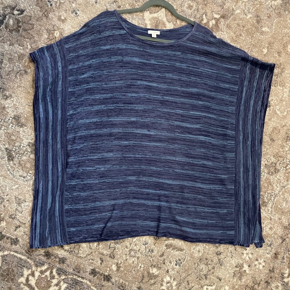 Pure Jill by J. Jill Blue Poncho Top PL/XL